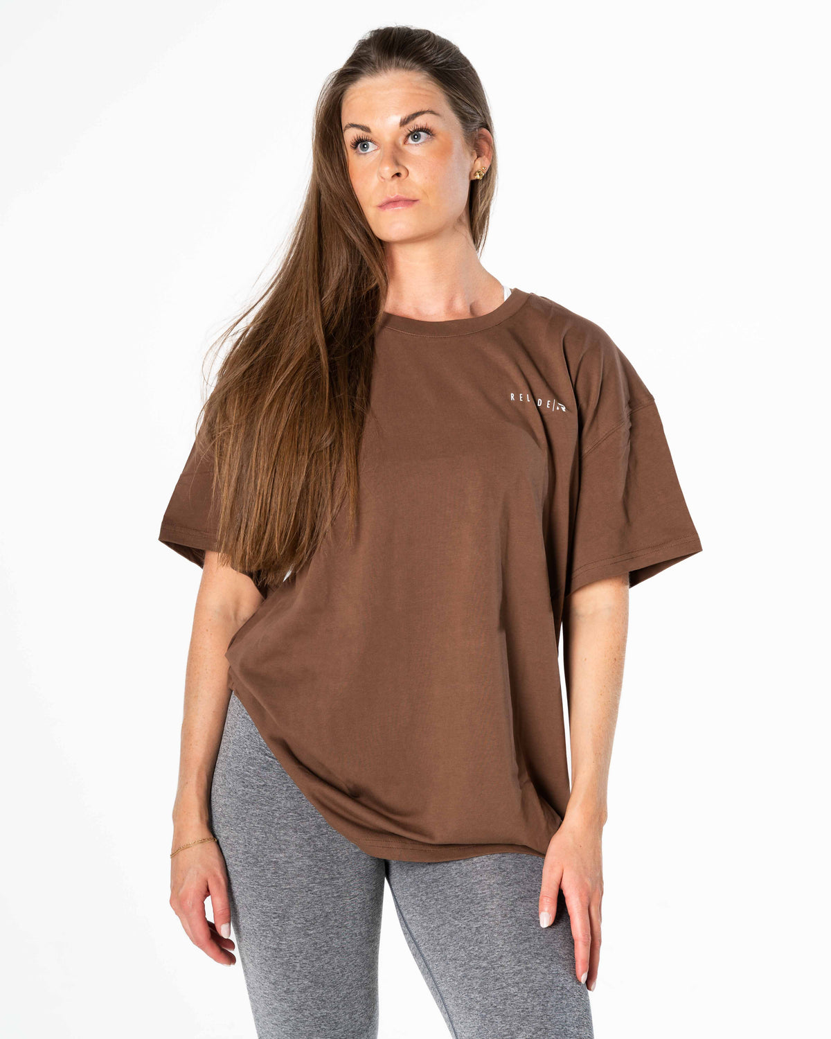 Mute Oversized T-shirt - Brown