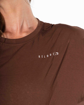 Mute Cropped T-Shirt - Brown