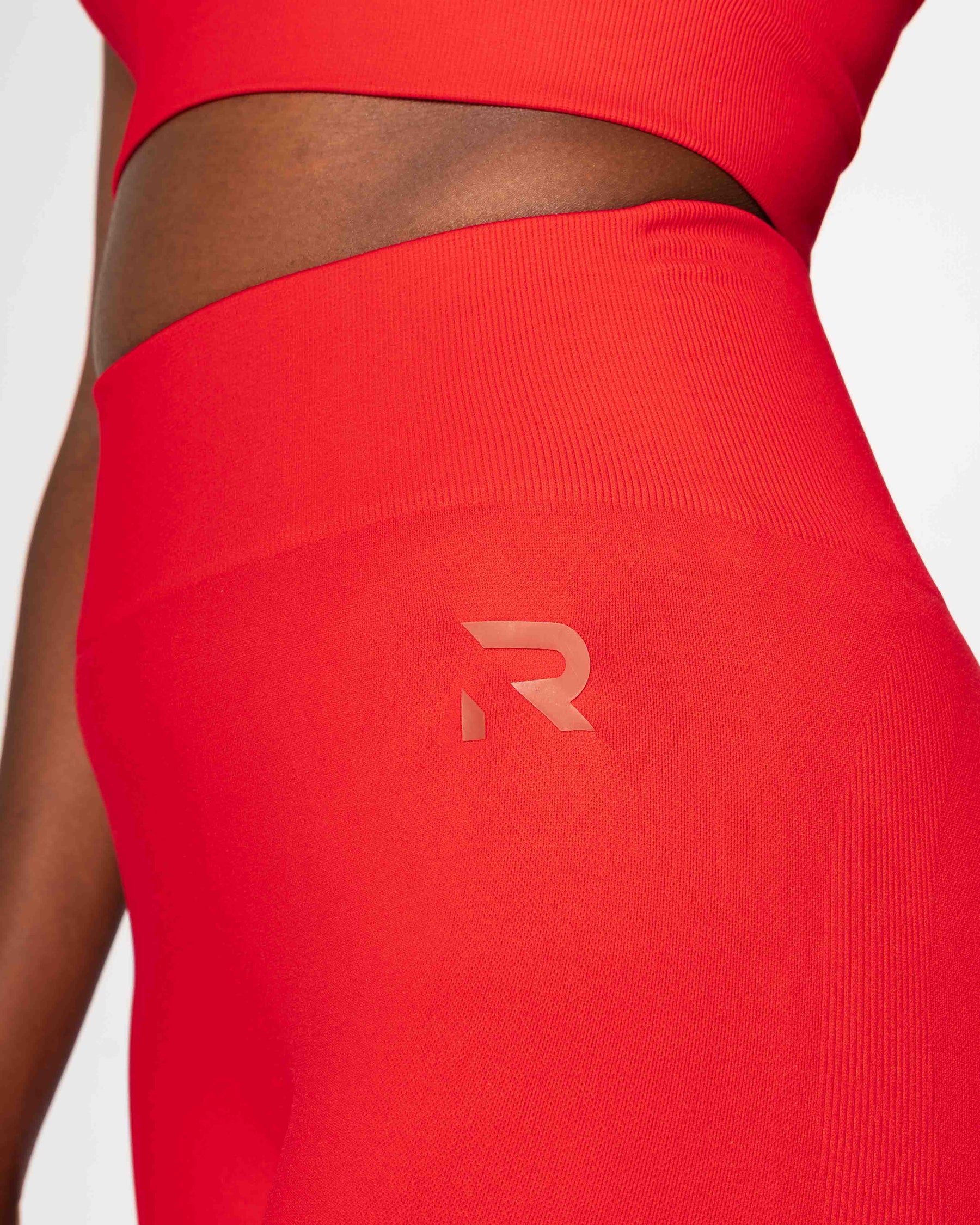 Radiant Scrunch Tights - Red