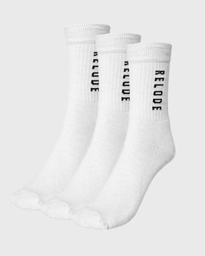 Training Socks 3-pack - Vit - RELODE.™